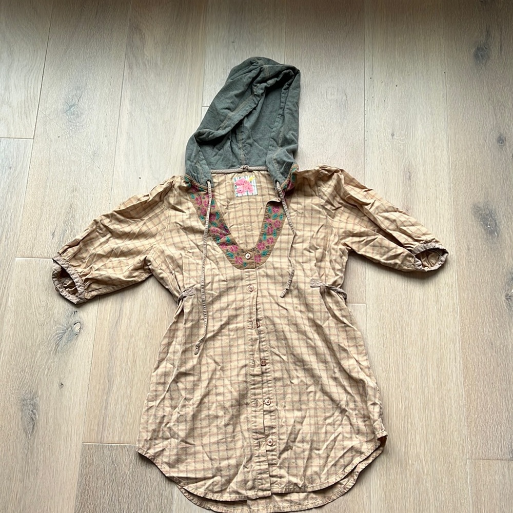 Free People hooded tunic (size 10, fits like a small)